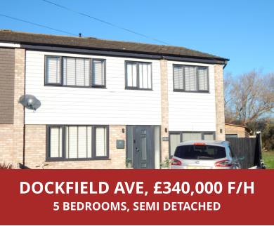 DOCKFIELD AVE, £340,000 F/H 5 BEDROOMS, SEMI DETACHED
